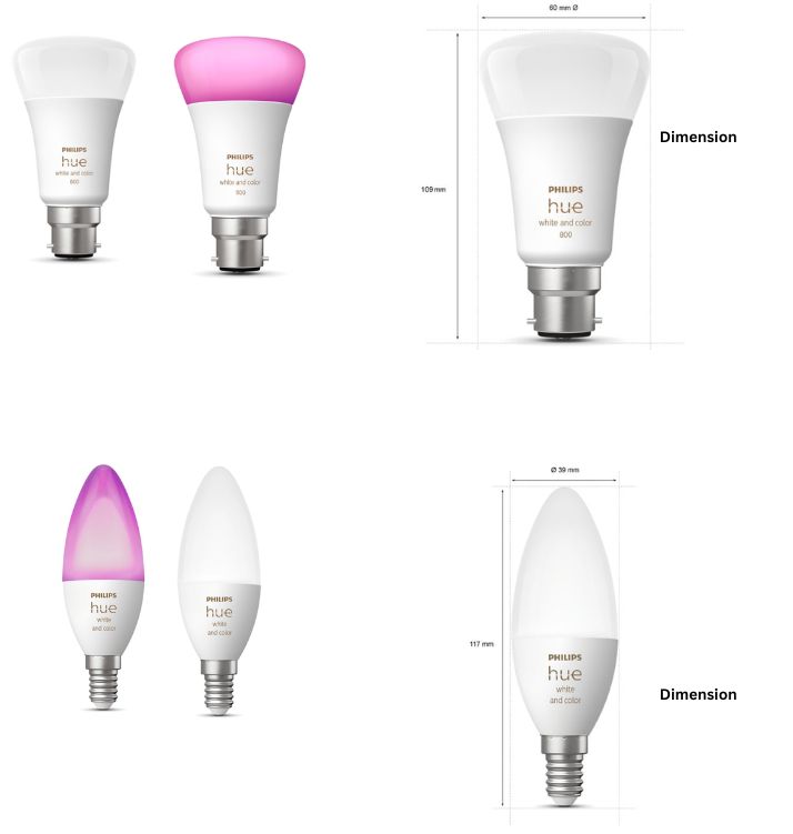 "image of Philips Hue LED Smart Bulb"